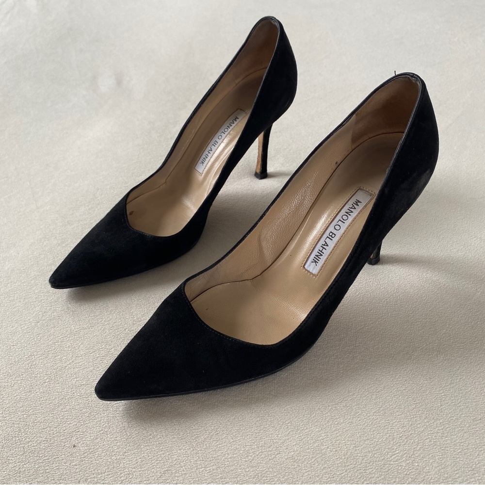 Manolo Blahnik Black Heels - Picture 2 of 8